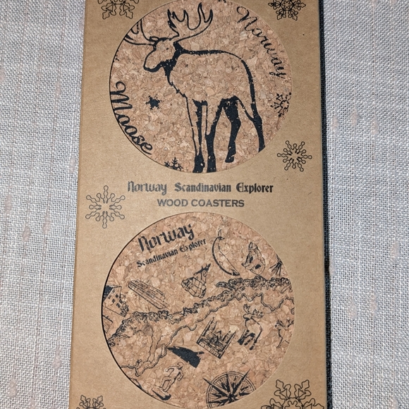 Other - Norway Scandinavian Explorer Wood Coasters